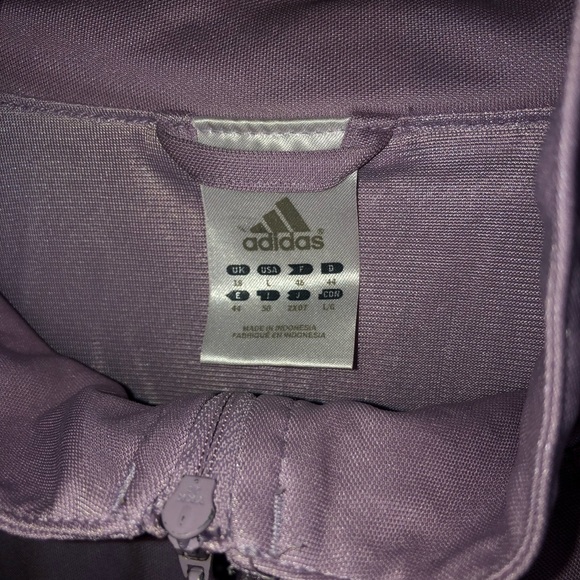 Lilac Adidas Zip Jacket - Picture 3 of 3